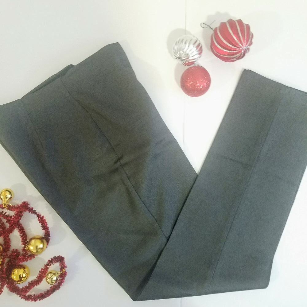 MAX S Grey Satined Dress Office pants Sz 8